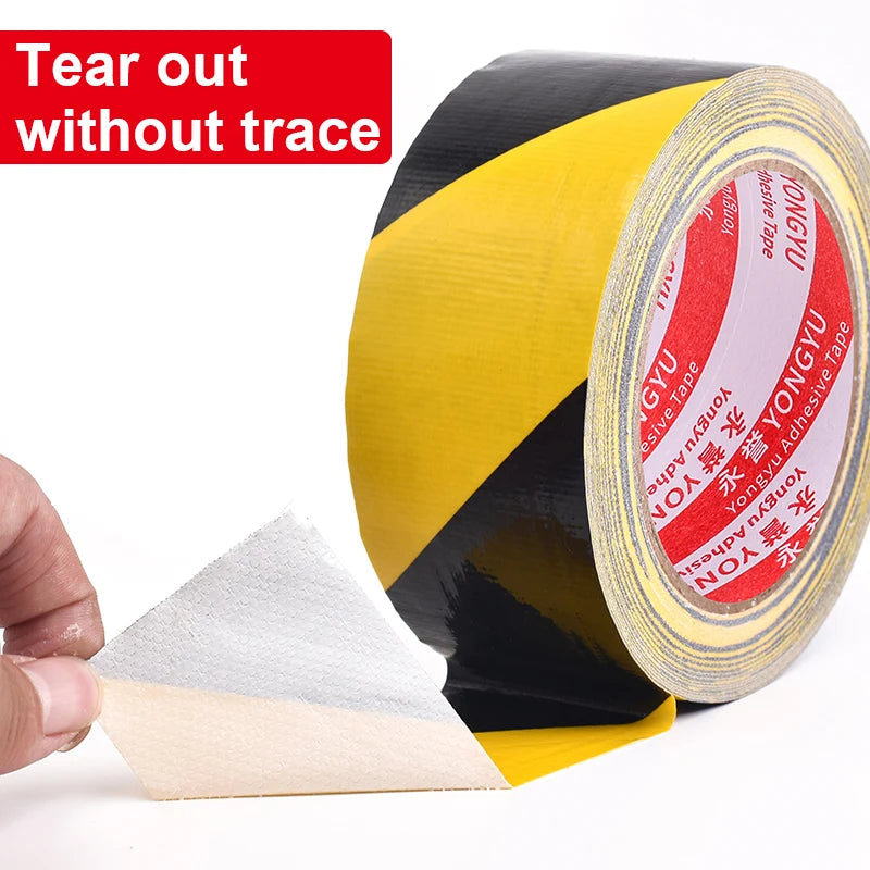 Black and Yellow Safety Tape
