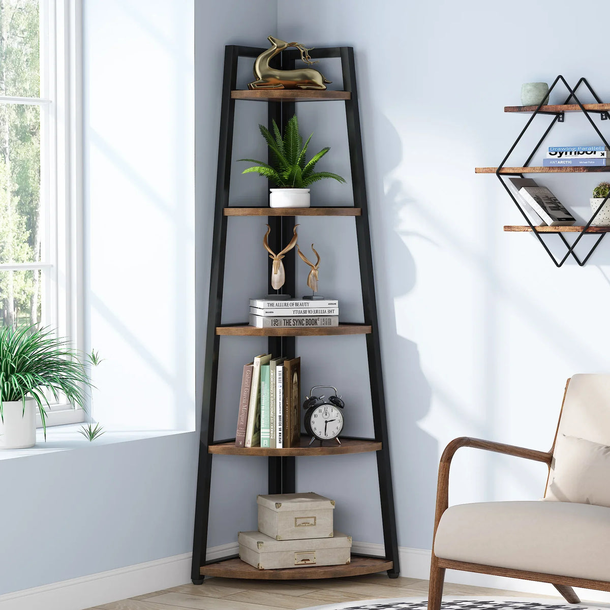 Corner Book Shelf