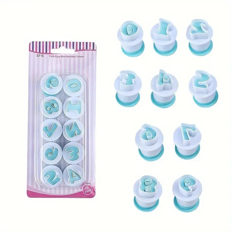 Alphabet Number Cookie Cutters Set