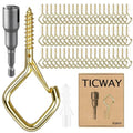 Outdoor Hooks for String Lights, Hanging Baskets