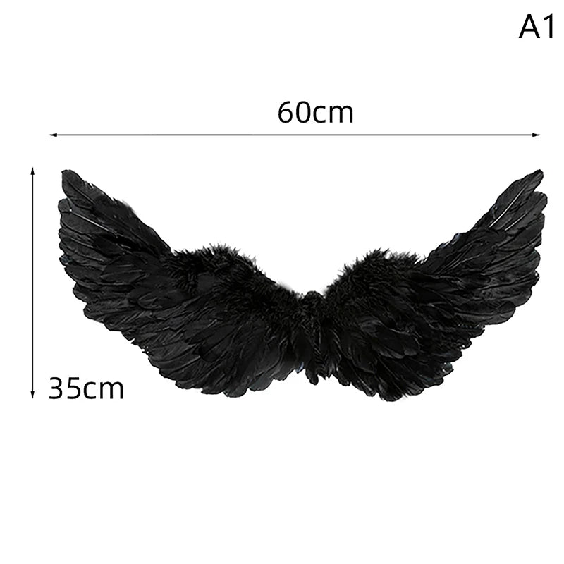 Kids Adult White Angel Feathers
