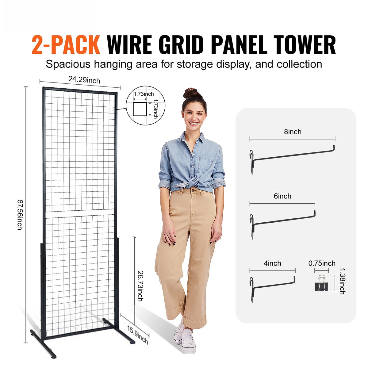Grid Wall Panels Display Racks