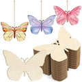 Unfinished Wooden Flower Ornaments