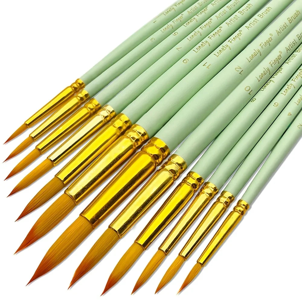 Nylon Paint Brush Set