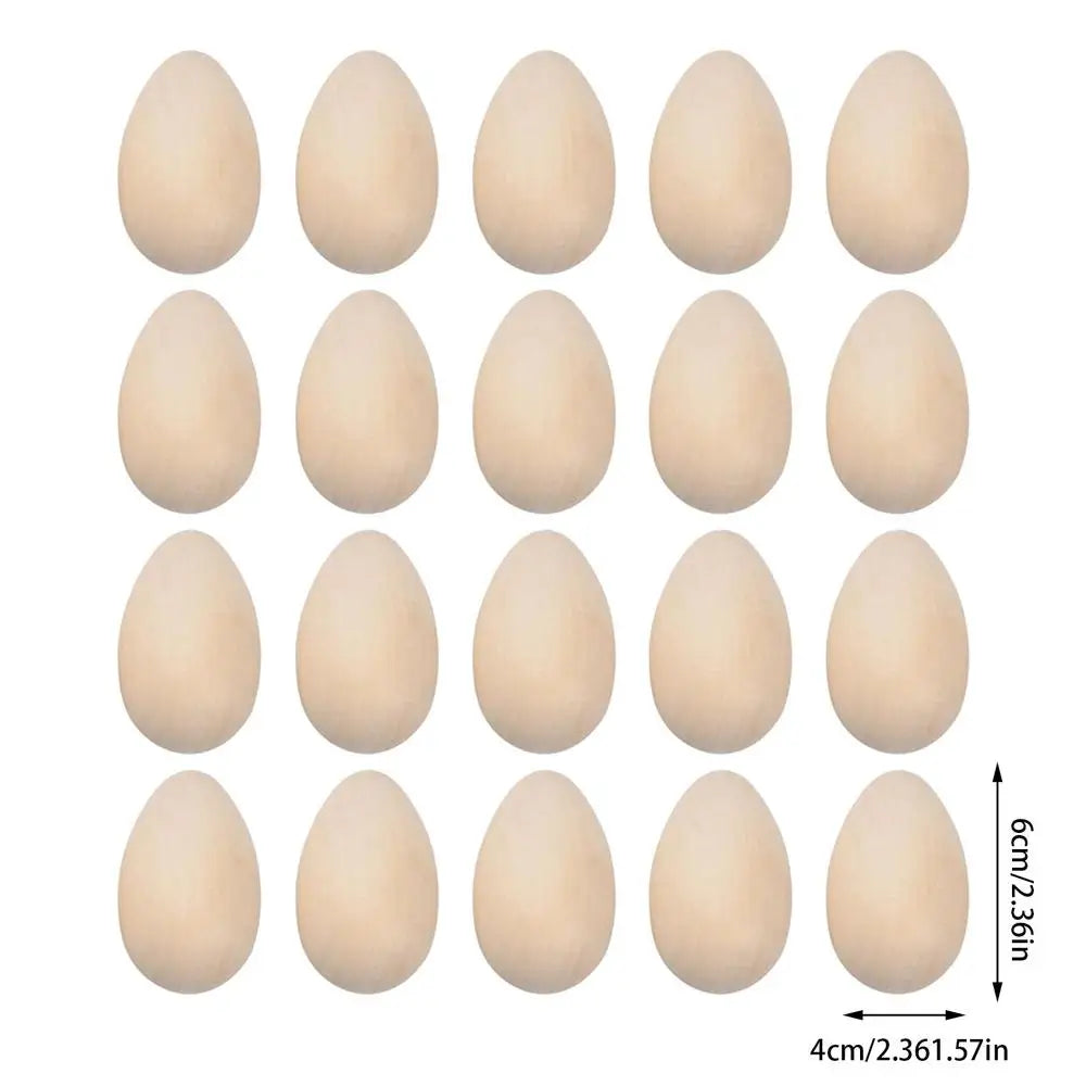 Unpainted Wooden Eggs