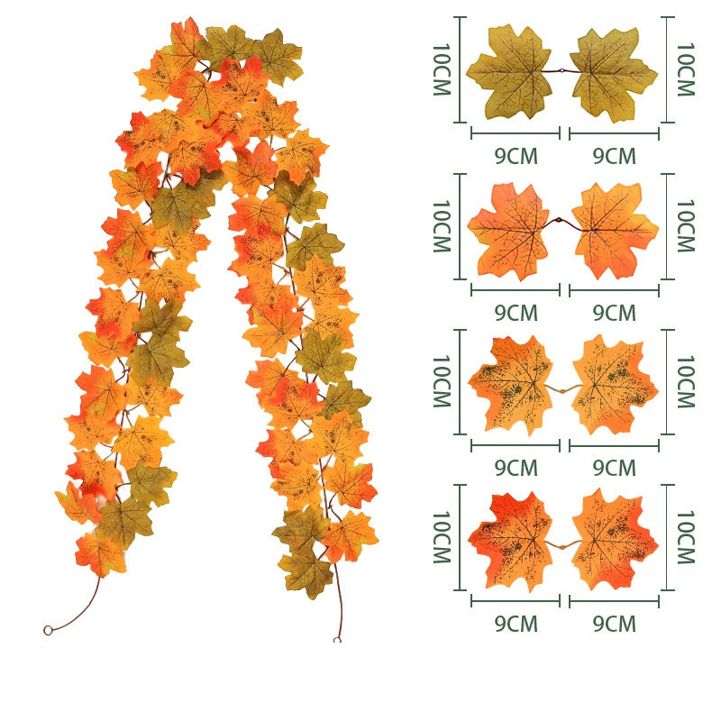 Fall Artificial Maple Leaves Vine