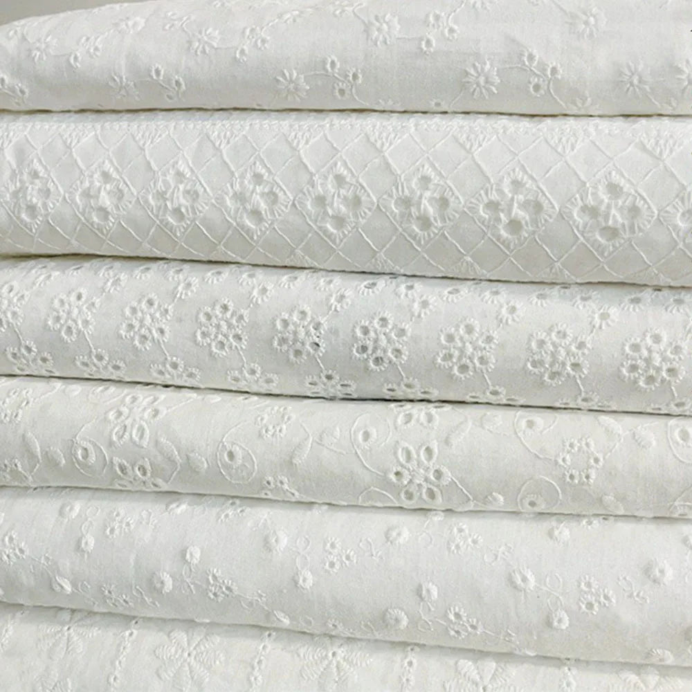 Embroidery Lace Cotton Fabric