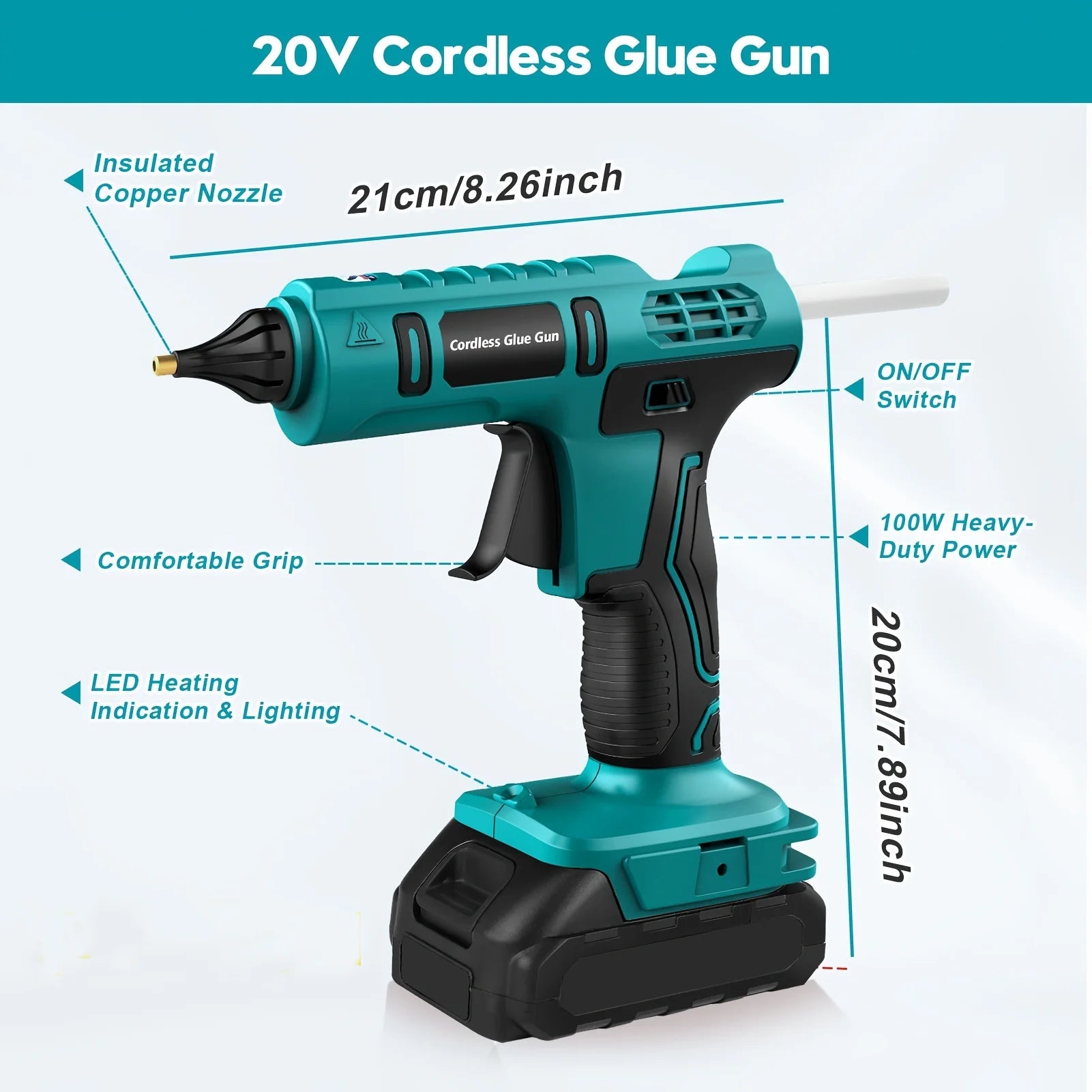 Cordless Hot Glue Gun Kit
