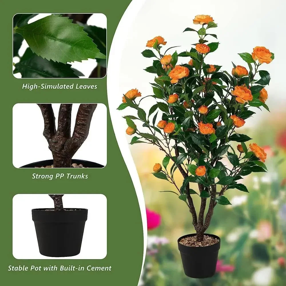 Artificial Camellia Trees