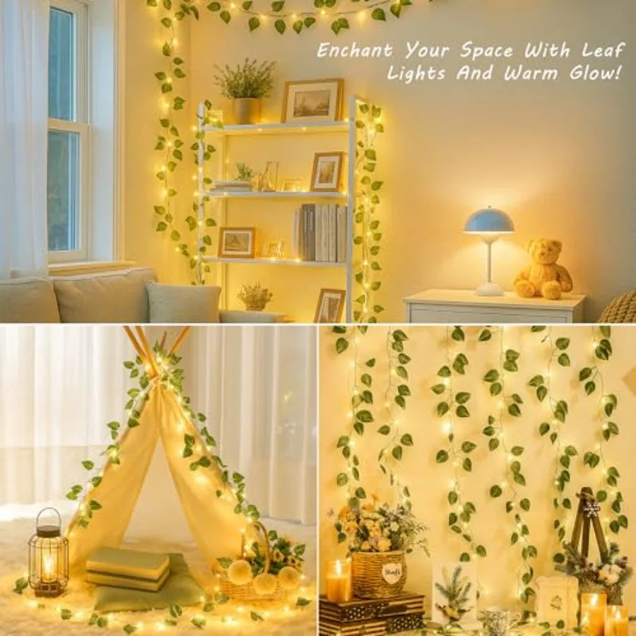 Pothos Vines with Fairy Lights