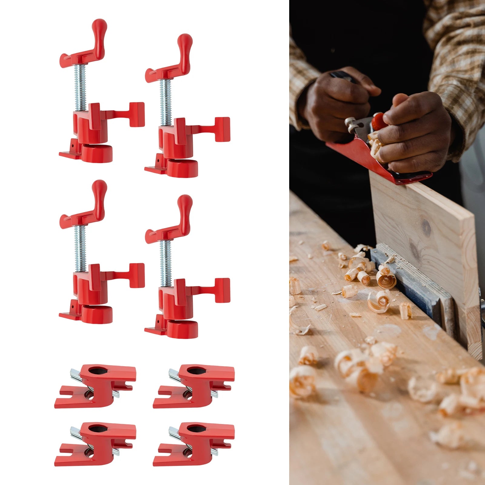 Wood Gluing Pipe Clamp Set
