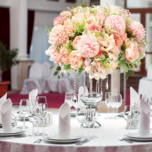 Artificial Peony Flower Set