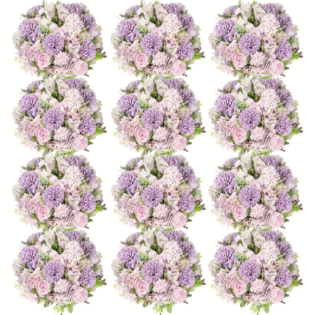 Artificial Peony Flower Set