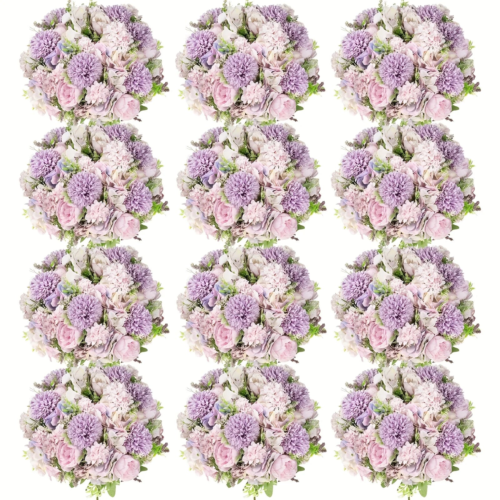 Artificial Peony Flower Set