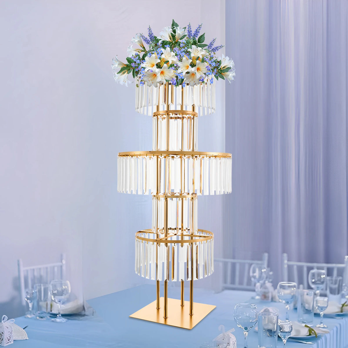 5 Tiers Wedding Centerpieces Decor Display