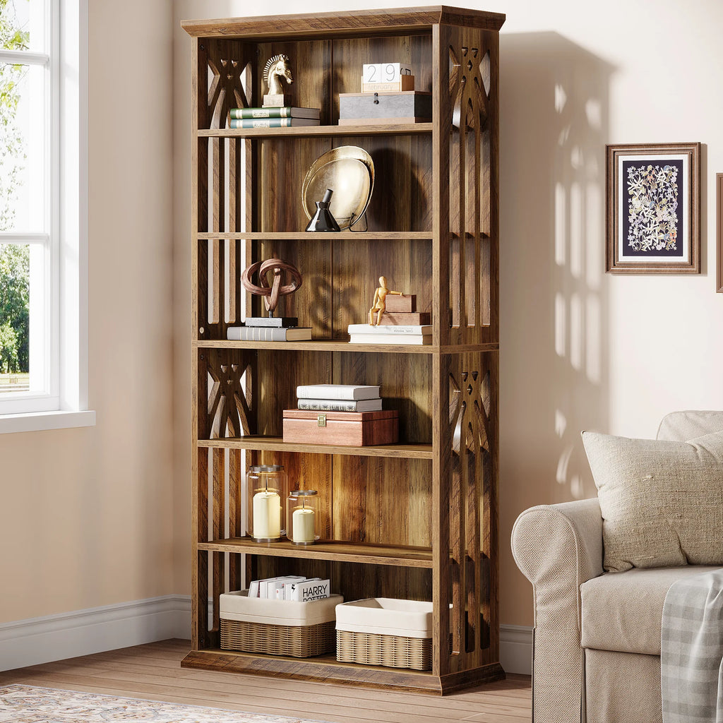 6-Tier Tall Bookshelf