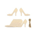 High Heels Shaped Wood Cutouts