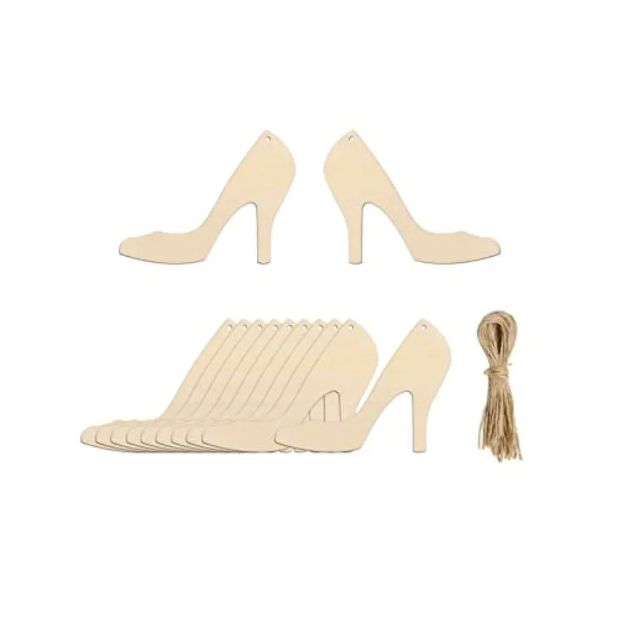 High Heels Shaped Wood Cutouts