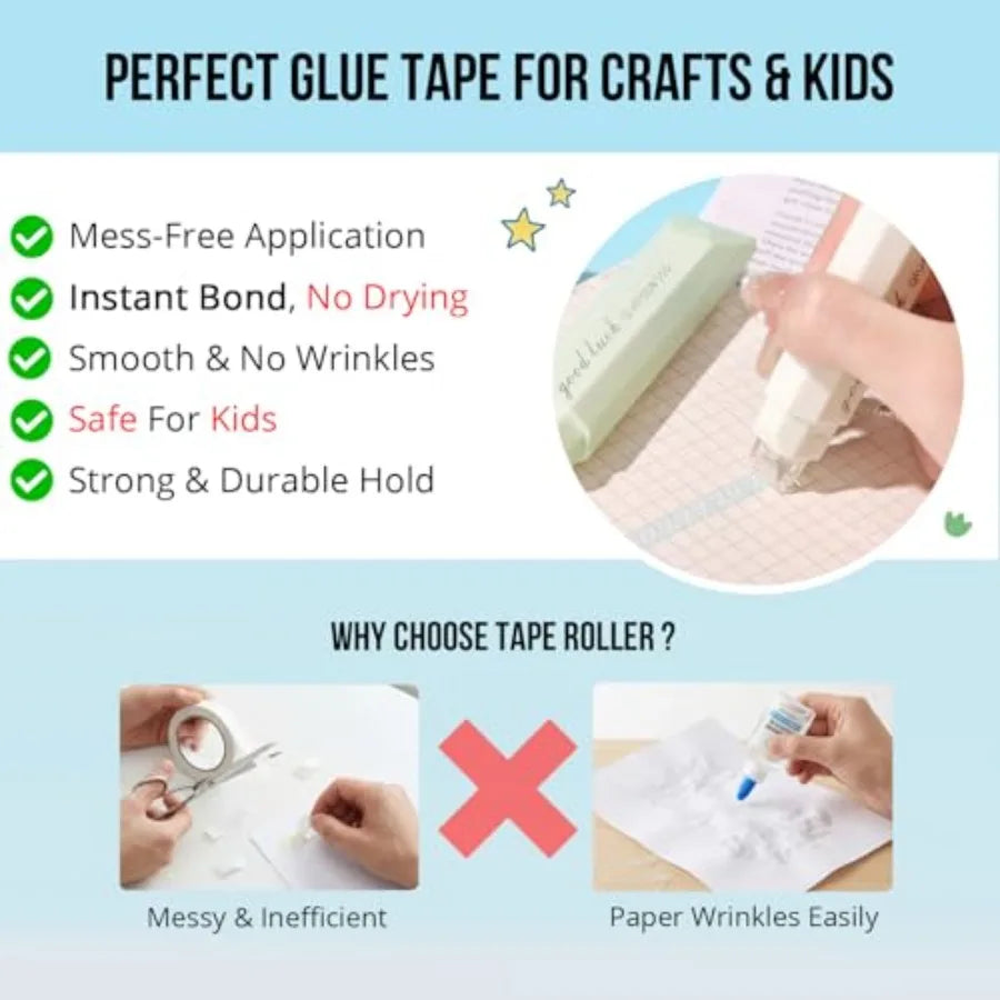 Scrapbooking Double Sided Tape Roller,