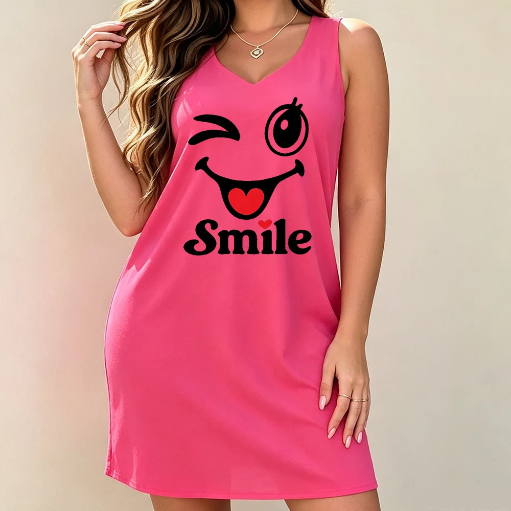 Plus-size sleeveless dress