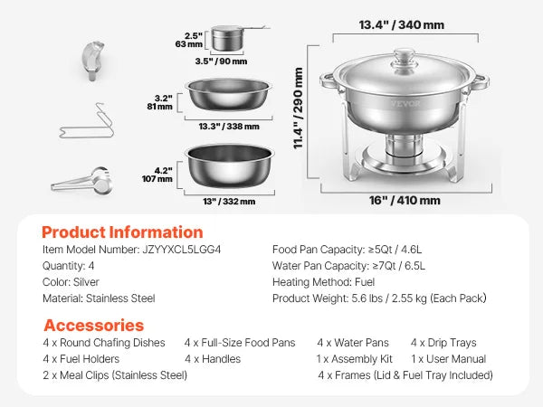 Chafing Dish Buffet Set