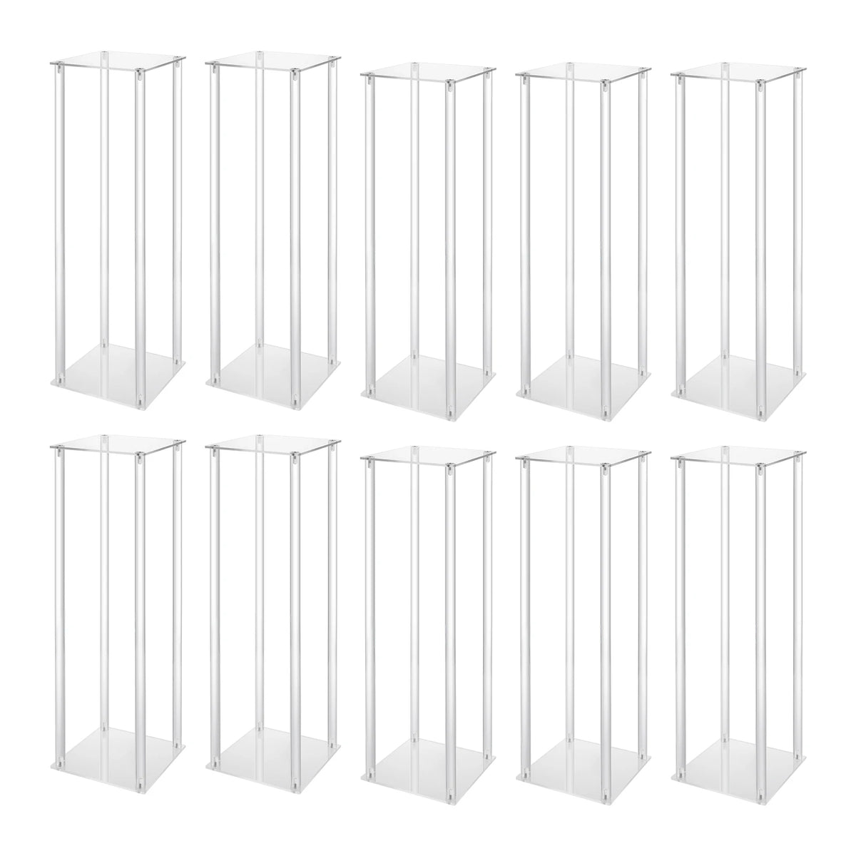 10Pcs Acrylic Vase Wedding Flower Stands