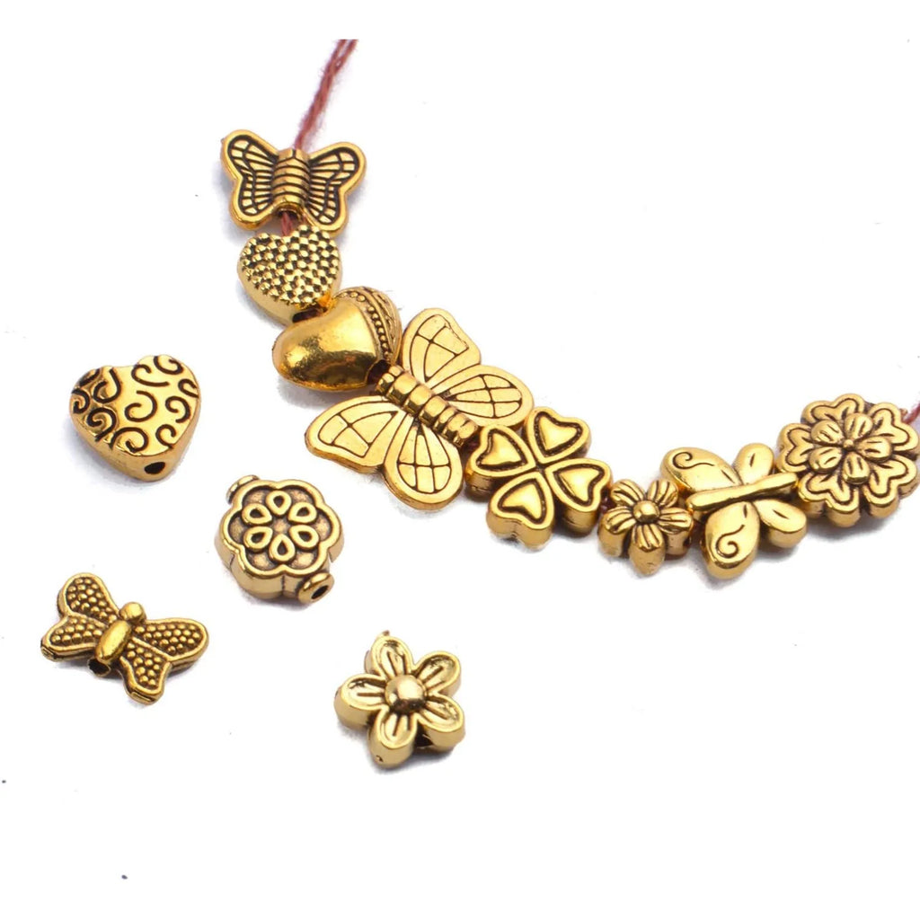 Heart Butterfly Flower Bead Spacers