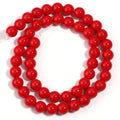 Red Jades Stone Beads Spacer Beads