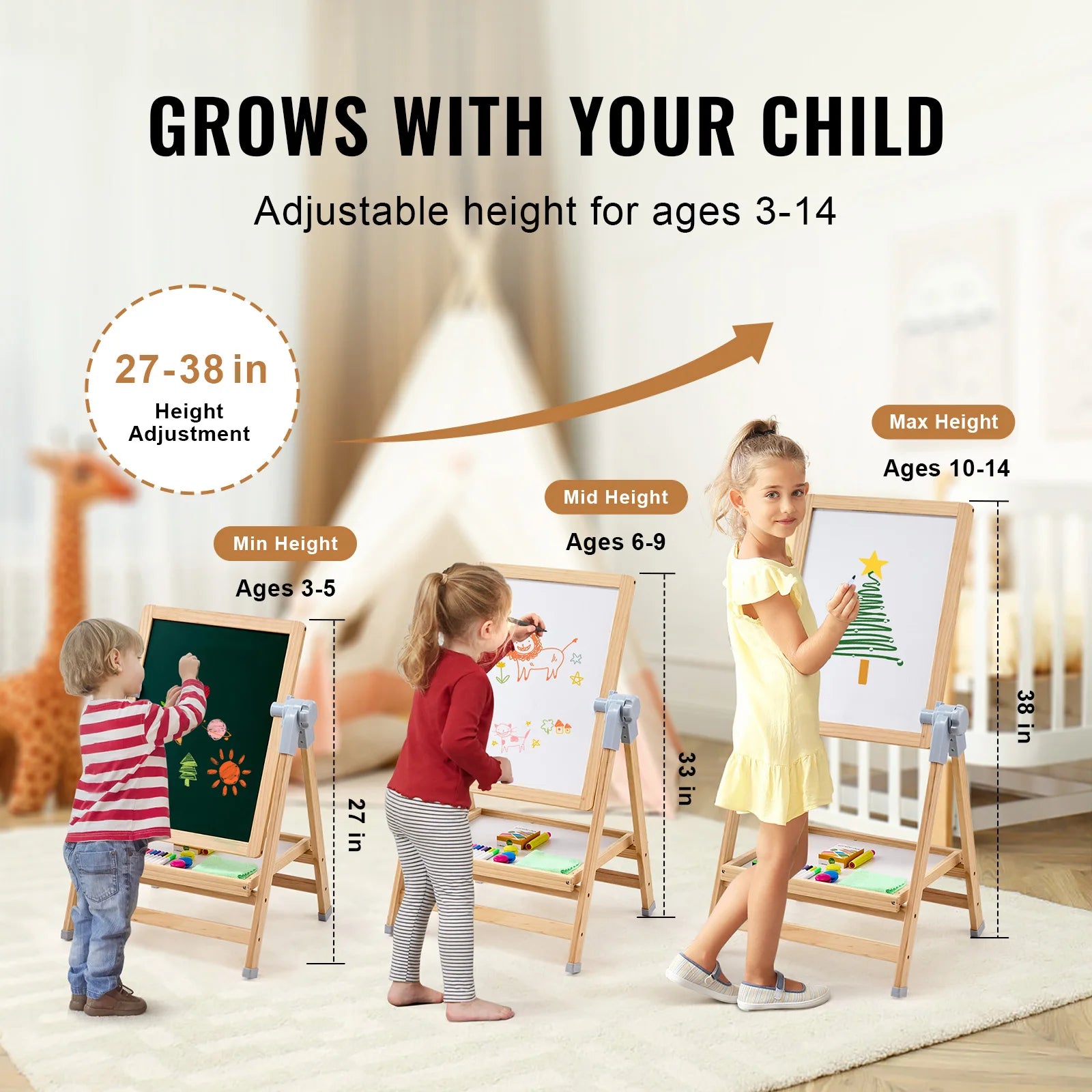 Standing Magnetic Drawing Board