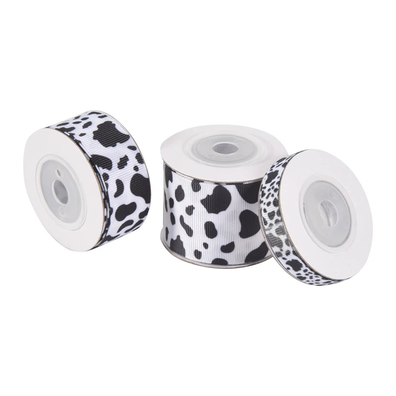 Cow Print Wired Ribbon