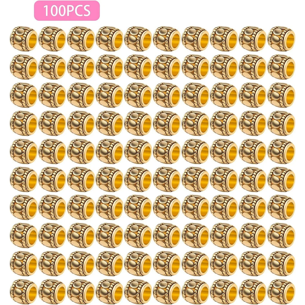100pcs Large Spacer Beads