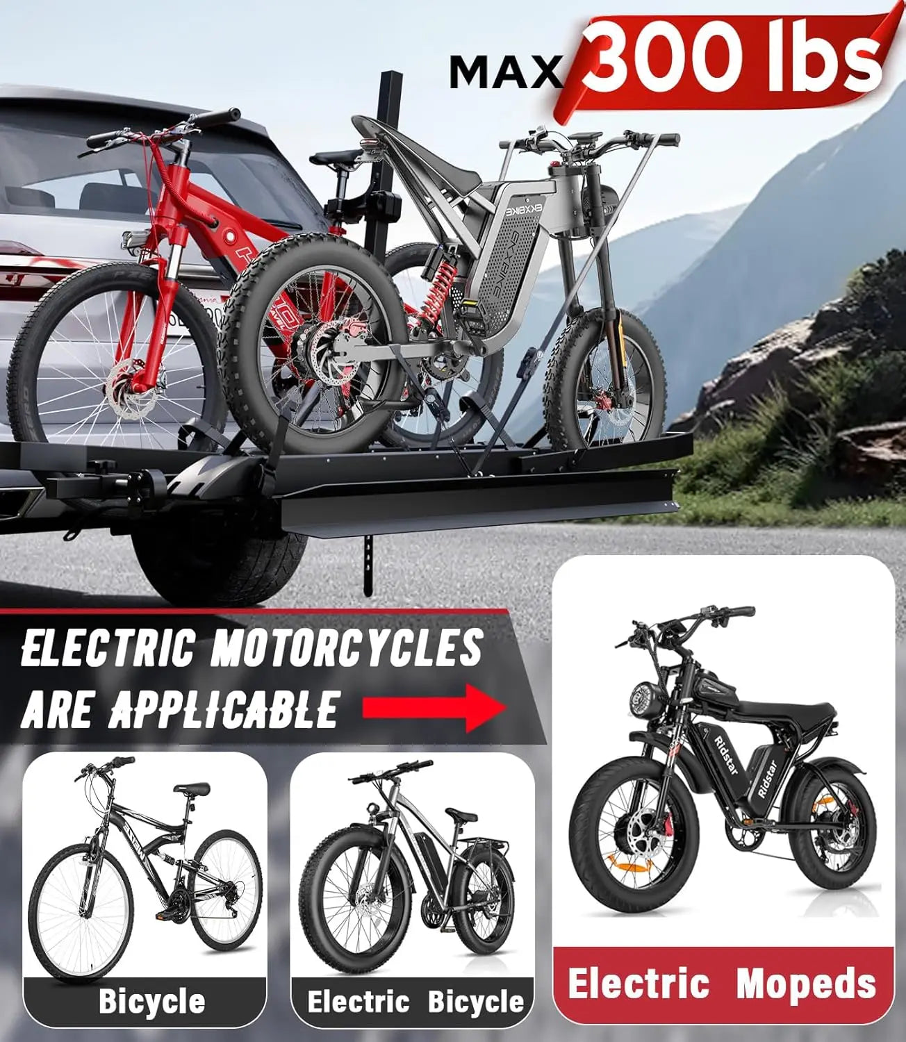 Ebike Rack with Ramp