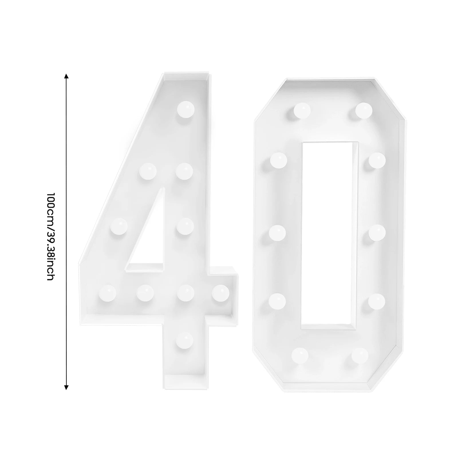 Giant number Led Light