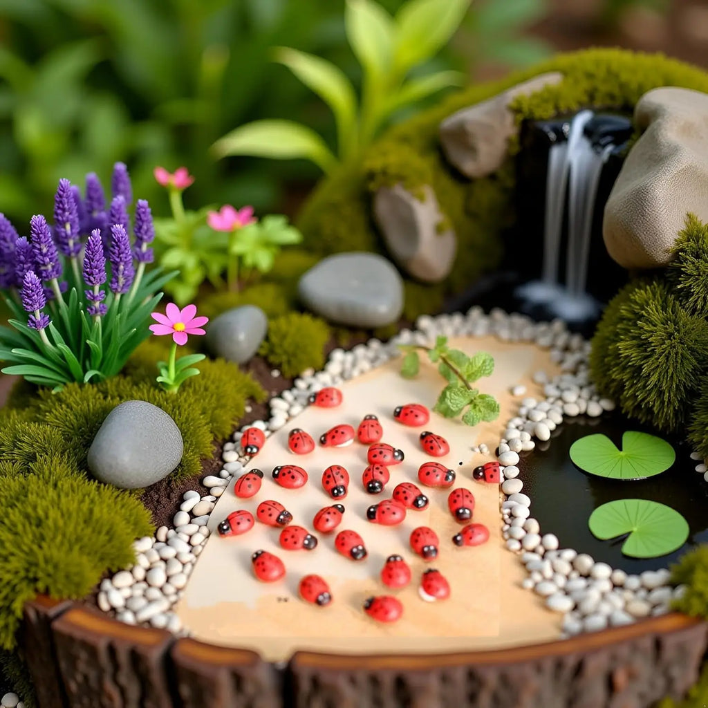 Tiny Wooden Ladybugs