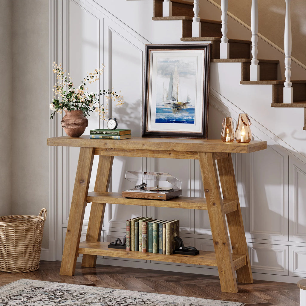 Wood Console Table