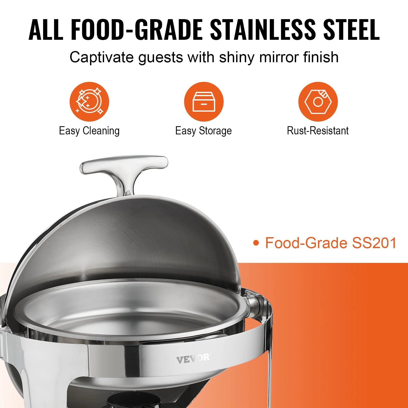Roll Top Chafing Dish Buffet Set