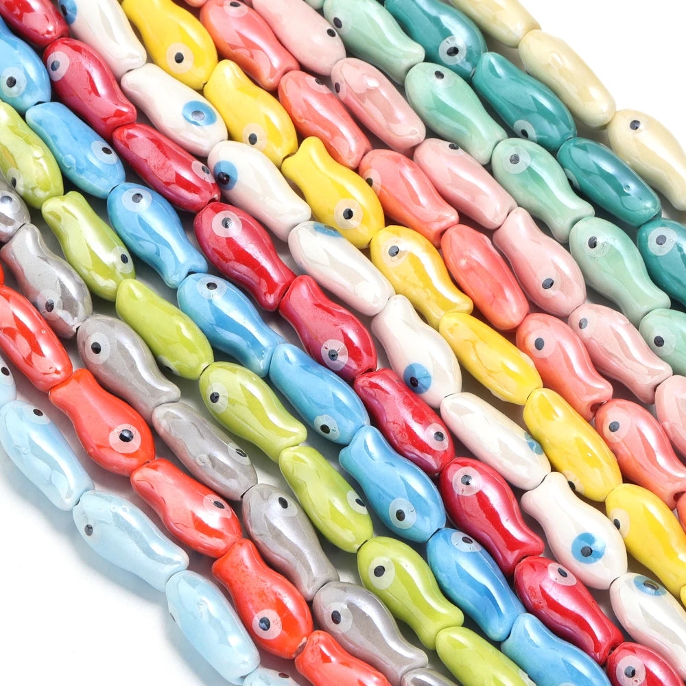 Small Fish Ceramic Beads