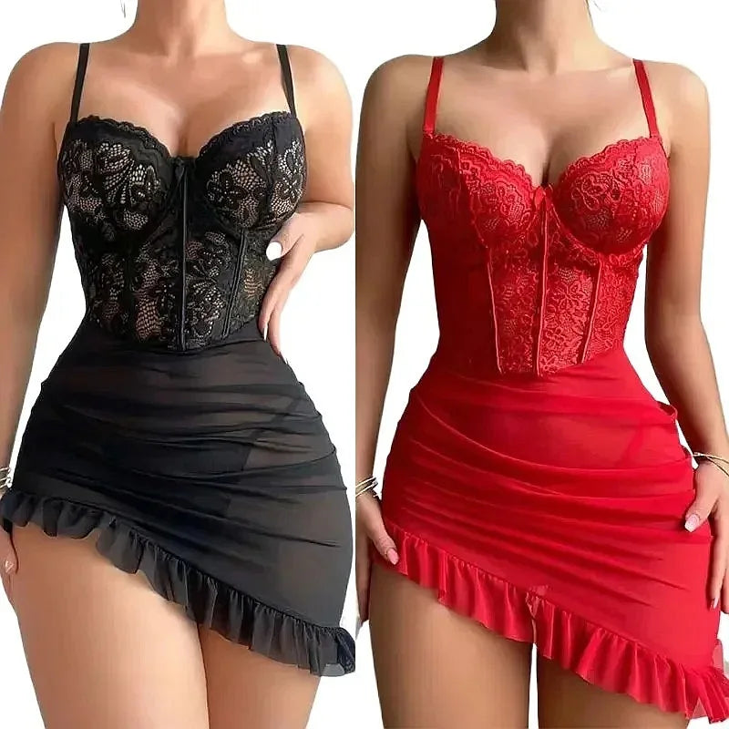 Fashion Lace Mini Dress