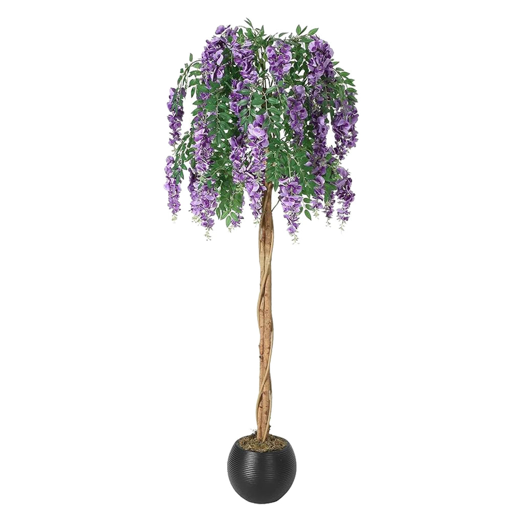 4-6ft Artificial Purple Bean Flower Tree