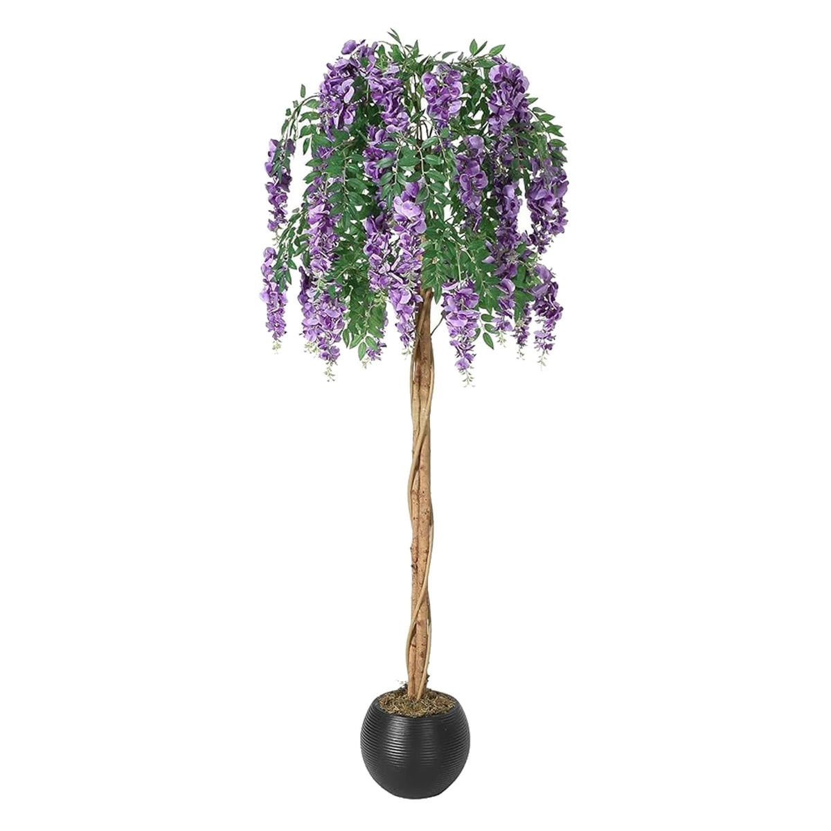 4-6ft Artificial Purple Bean Flower Tree