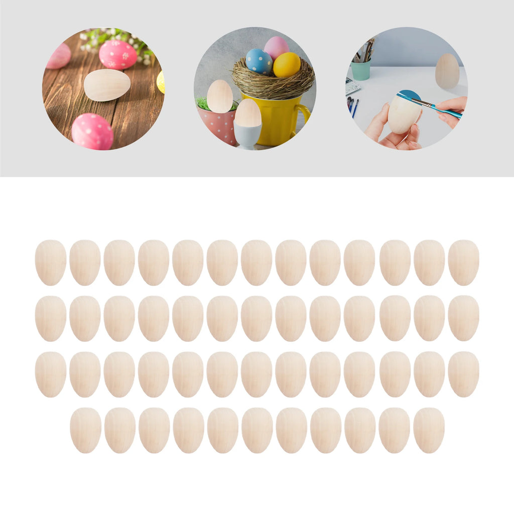 Wooden DIY Crafts Eggs