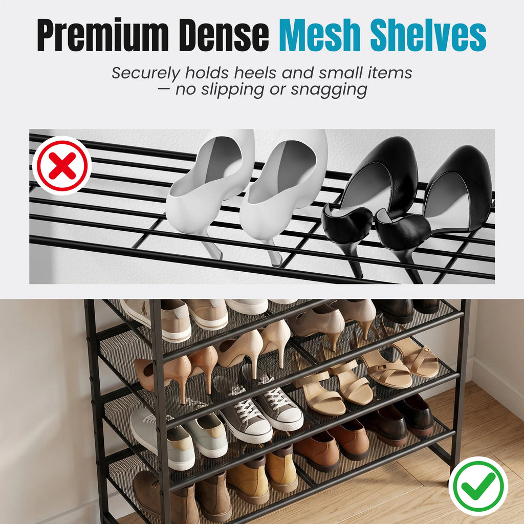 5-Tier Metal Shoe Storage Organizer