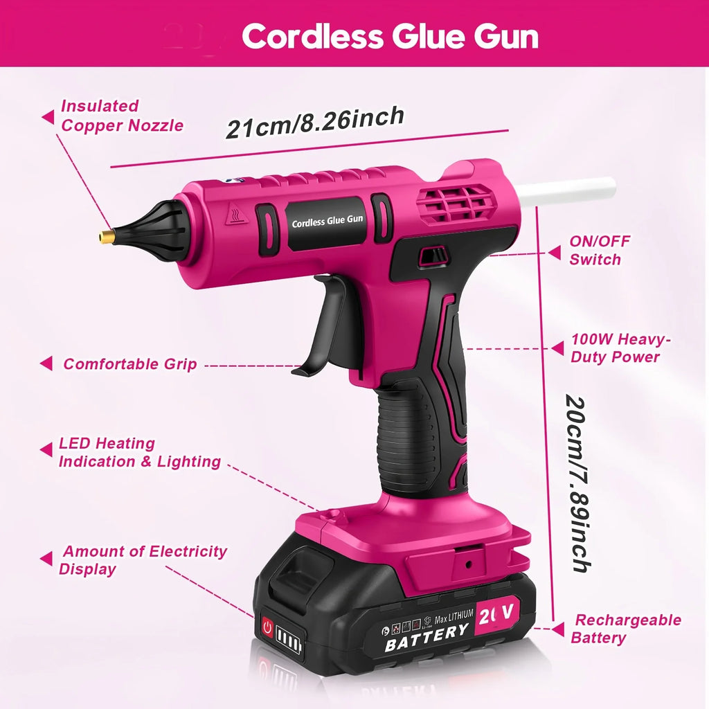 Cordless Hot Glue Gun Kit
