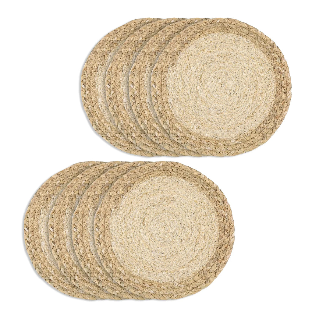 8PCS Woven Round Placemats