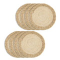8PCS Woven Round Placemats