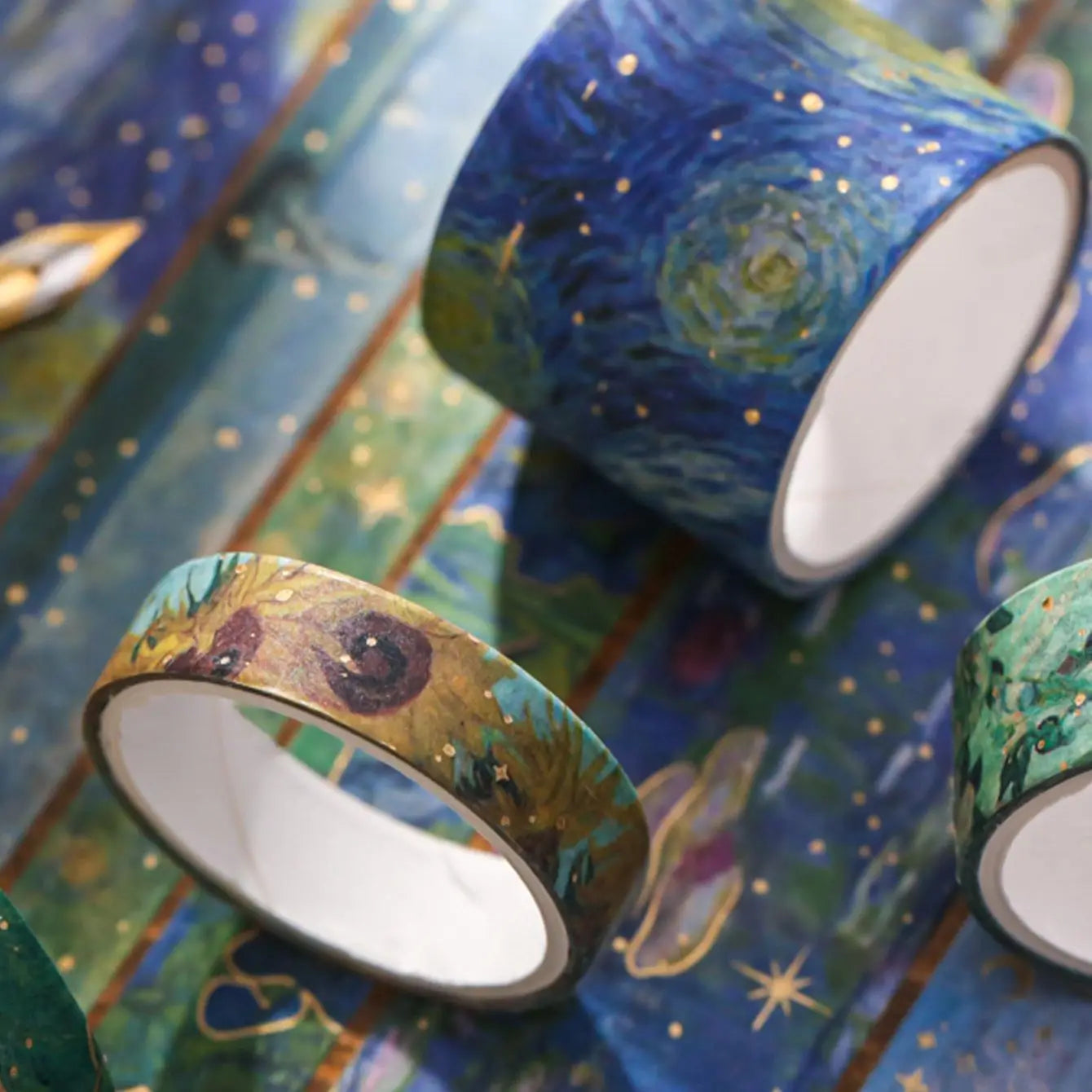 Vintage Watercolor Washi Tape Set
