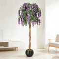 4-6ft Artificial Purple Bean Flower Tree
