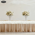 White Artificial Silk Flower Row