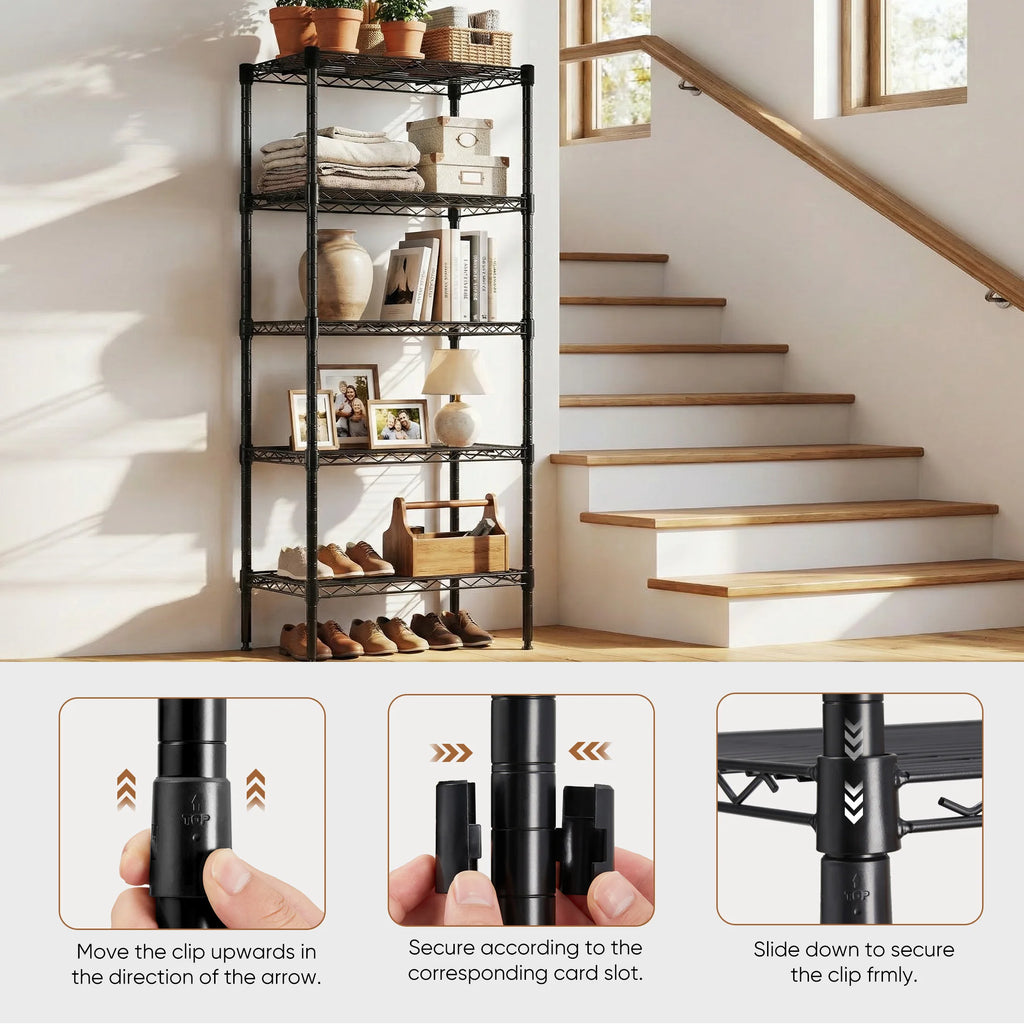 3-5 Tier Metal Storage Shelves