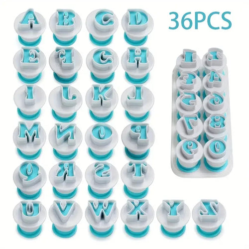 Alphabet Number Cookie Cutters Set